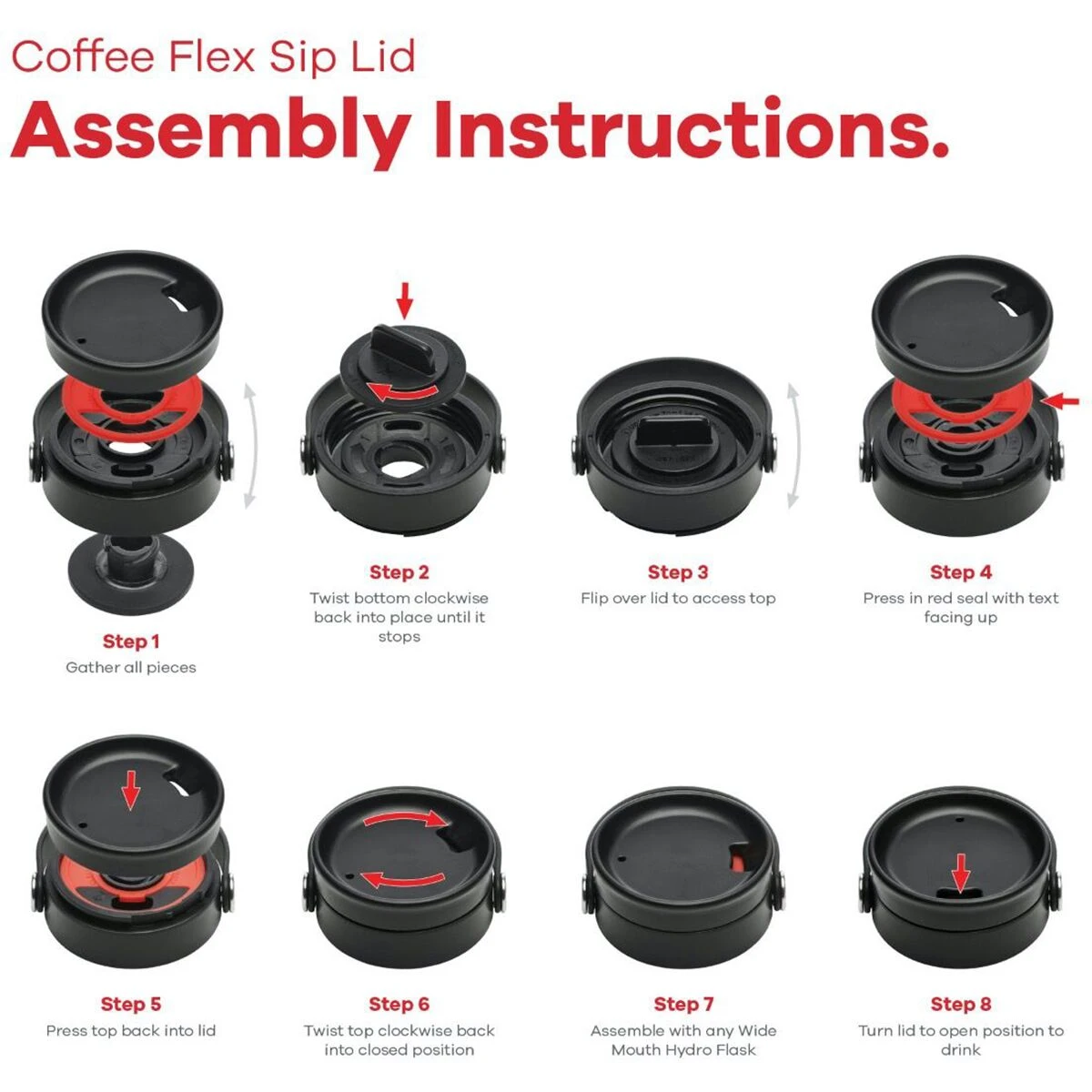 Hydro Flask Water Bottles Wide Mouth Flex Sip Lid 5 Hydro Flask Water Bottles Wide Mouth Flex Sip Lid - Image 5