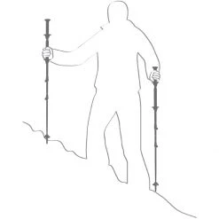 TSL Outdoors Trekking Poles Move Carbon/Aluminum 2 Swing Poles -GSI Outdoor Shop BLAORA D2