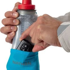 Nathan Water Bottles Quick Squeeze Lite 12oz Insulated Bottle -GSI Outdoor Shop BLMEAWHI D4