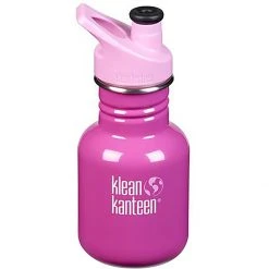 Klean Kanteen Water Bottles Sport Cap 3.0 Classic 12oz Bottle Kids' -GSI Outdoor Shop BUBGUM