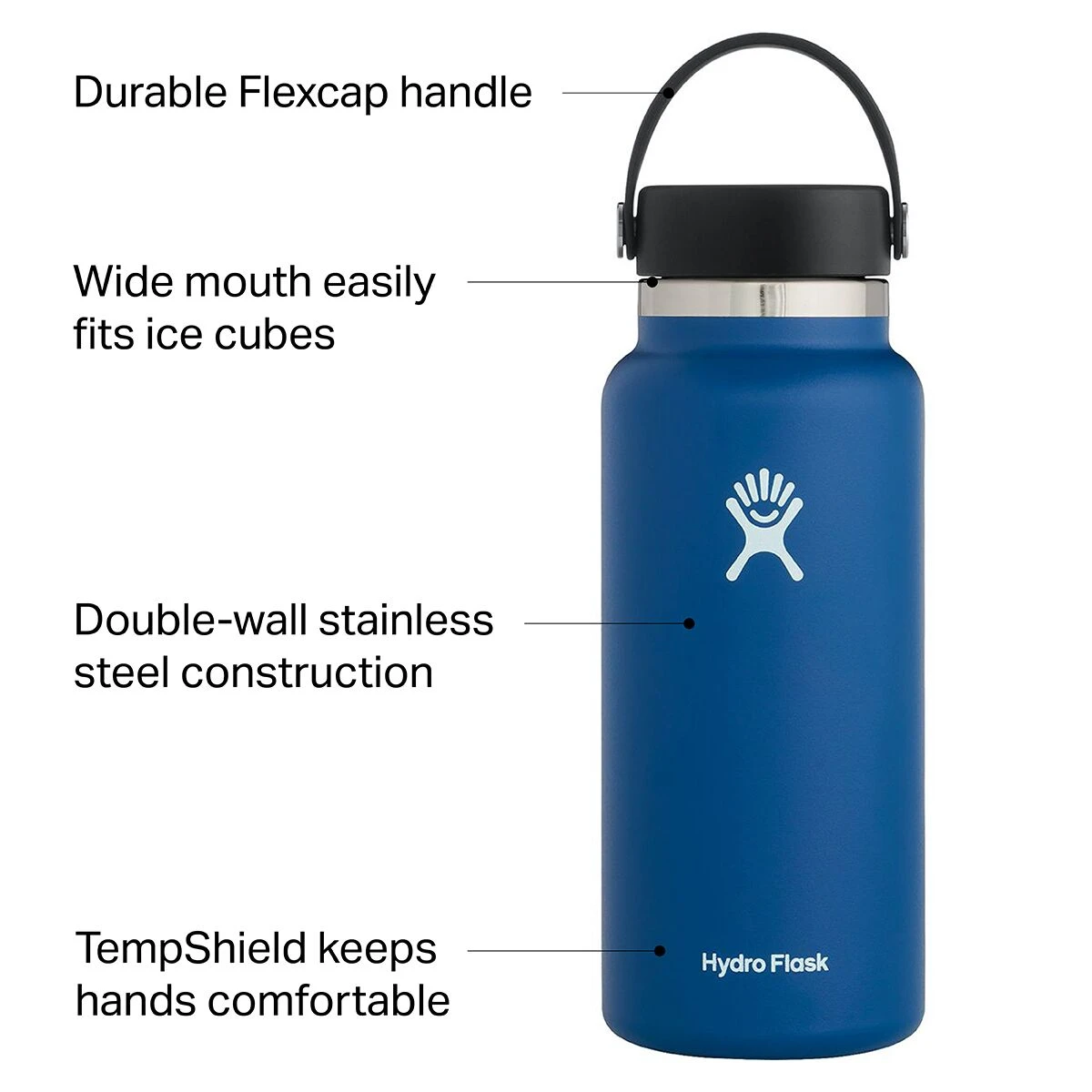 Hydro Flask Water Bottles 32oz Wide Mouth Flex Cap 2.0 Water Bottle 2 Hydro Flask Water Bottles 32oz Wide Mouth Flex Cap 2.0 Water Bottle - Image 2