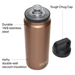 YETI Water Bottles Rambler 26oz Chug Water Bottle -GSI Outdoor Shop COP D4