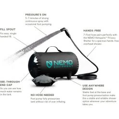 NEMO Equipment Inc. Showers Helio Pressure Shower -GSI Outdoor Shop DARVER D9