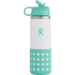 Hydro Flask Water Bottles 20oz Wide Mouth Flex Straw & Boot Kids' 10 Hydro Flask Water Bottles 20oz Wide Mouth Flex Straw & Boot Kids' -GSI Outdoor Shop ISL