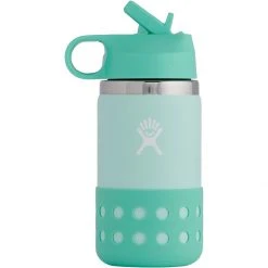 Hydro Flask Water Bottles 12oz Wide Mouth Flex Straw & Boot Kids'