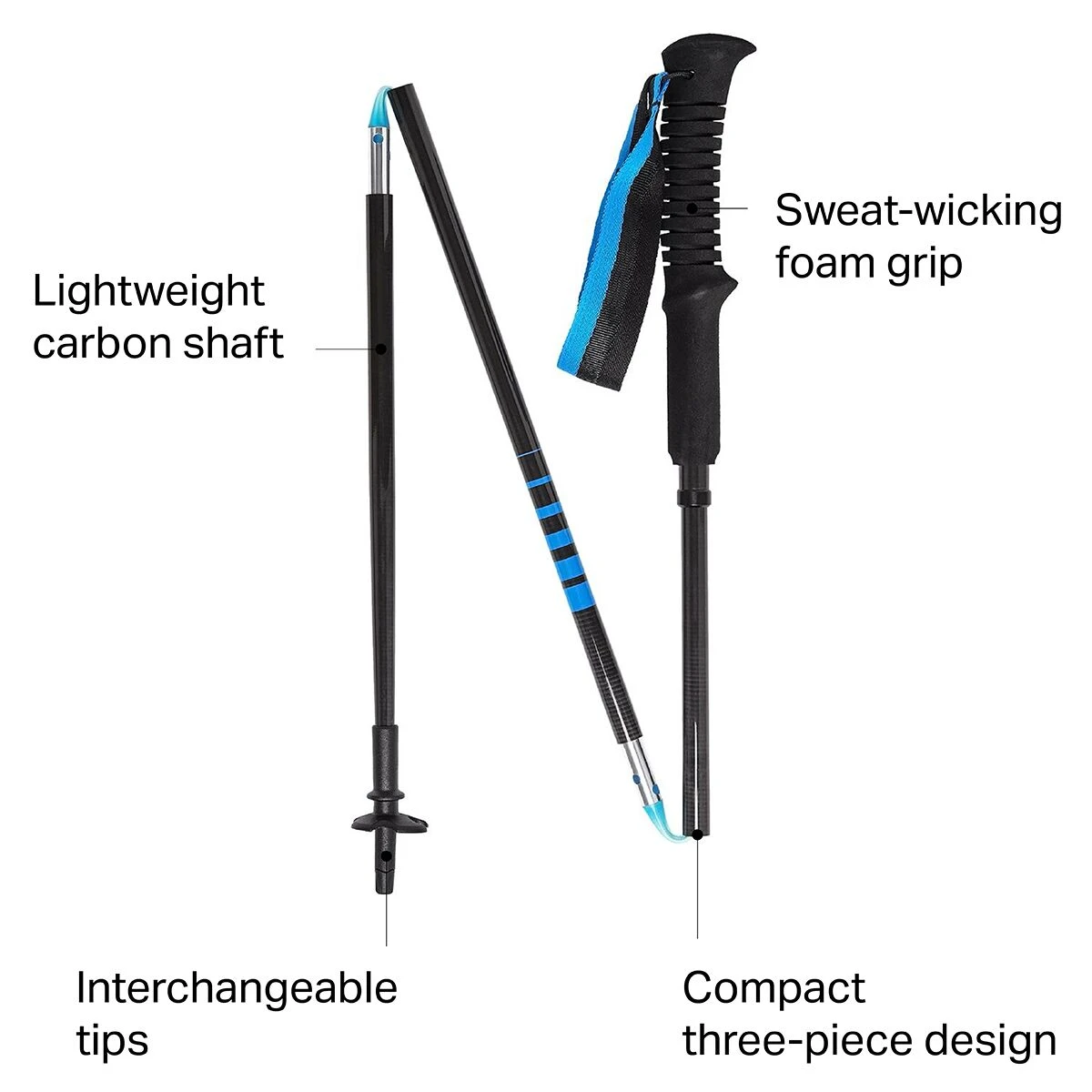 Black Diamond Trekking Poles Distance Carbon Z Trekking Poles 2 Black Diamond Trekking Poles Distance Carbon Z Trekking Poles - Image 2