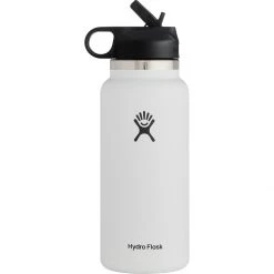 Hydro Flask Water Bottles 32oz Wide Mouth Straw Lid 2.0 Water Bottle 25 Hydro Flask Water Bottles 32oz Wide Mouth Straw Lid 2.0 Water Bottle -GSI Outdoor Shop WHI